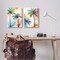 Stupell Industries Watercolor Splash Towering Palms 2 pc Canvas Wall Art Set Design by Kim Allen